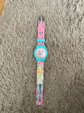 Reloj Top Model Panda Rosa y Turquesa