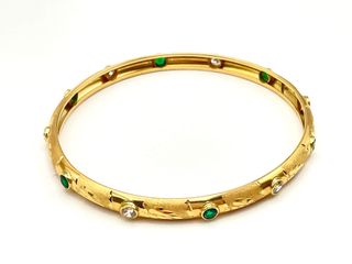 pulsera oro 18k con circonita