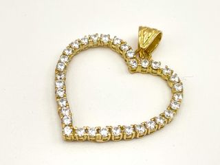 colgante oro 18k con circonita
