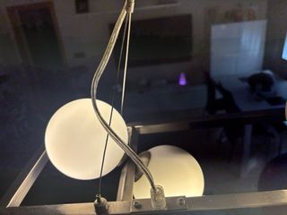 Lámpara Salón 6 Luces Esfera Cristal