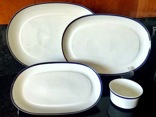 Bidasoa Vajilla Porcelana Azul y Blanca