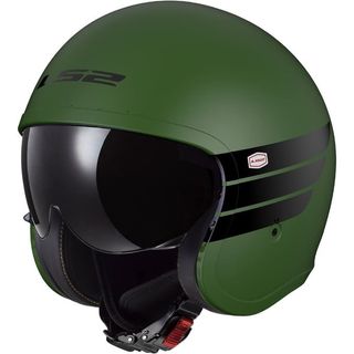 Casco Jet LS2 OF599 Verde