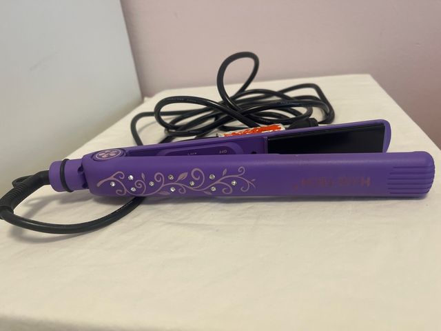 Plancha de pelo morada Hair Tech