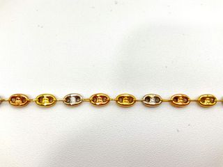 cadena oro 18k 25cm