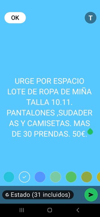 Lote ropa niña 10-11 años