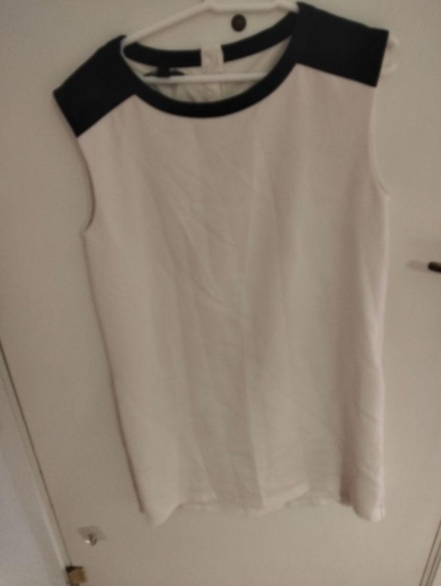 Vestido Mango Negro y Blanco Talla M