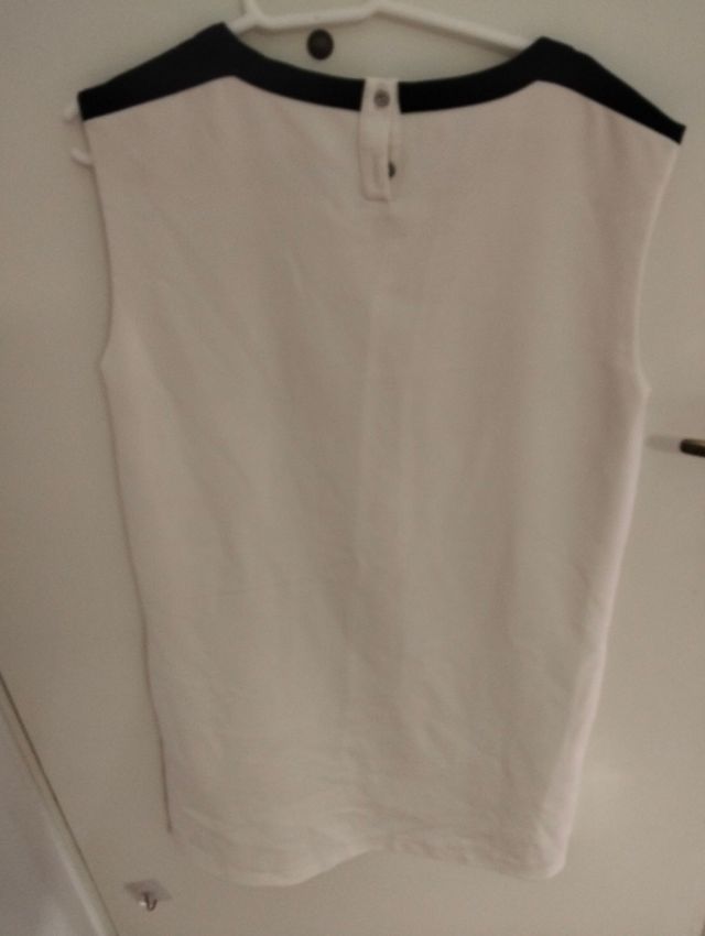 Vestido Mango Negro y Blanco Talla M