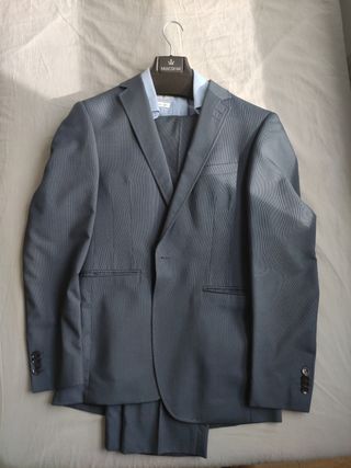 Traje Macson Azul Marino + camisa de regalo
