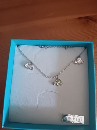 Bracciale in argento per bambini con tartarughe