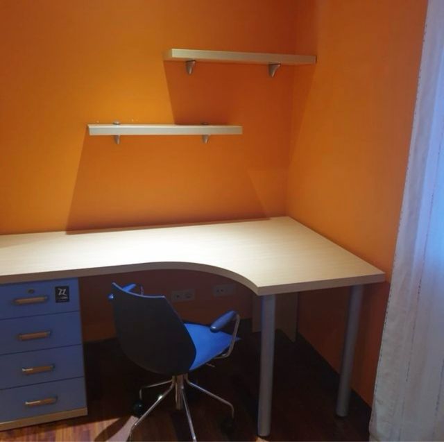 Dormitorio infantil completo con litera tipo tren