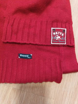 Conjunto gorro y bufanda Mayoral rojo