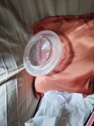 Lámpara de techo cristal y plástico