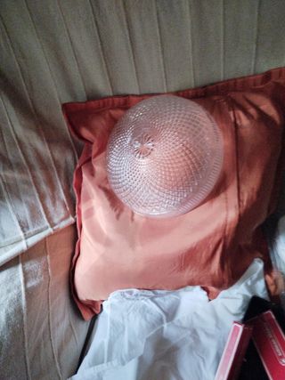 Lámpara de techo cristal y plástico