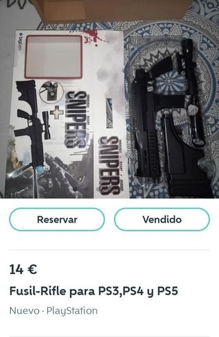 Oferta.NUEVO.Fusil y Pistola PS3-4-5 