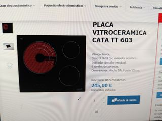 Placa de inducción Cata nueva