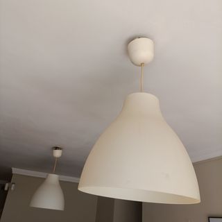 2 Lámparas de techo IKEA MELODI blanca 38 cm