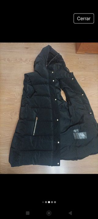 Abrigo Chaleco  Zara negro