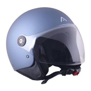 Casco Jet ADN Spritz Titanio Azul
