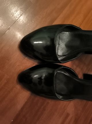 Tacones negros talla 39. 
