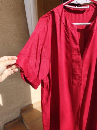 Vestido rojo vino talla 42