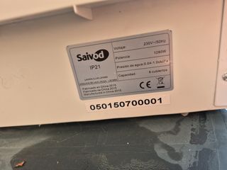 Lavavajillas de encimera blanco