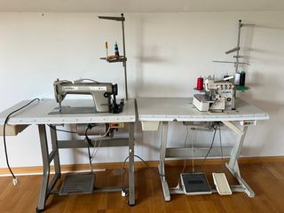 2 Máquinas de Coser Industriales Singer y Juki