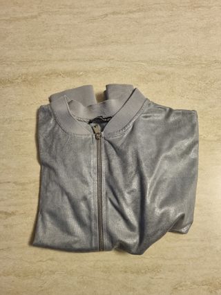 Giacca bambina argento