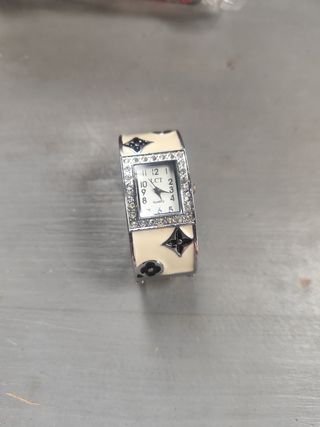 Reloj LCT Mujer Pulsera Rígida Beige/Plata