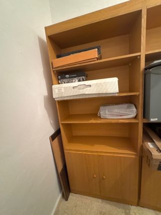 Estantería de madera clara melamina 