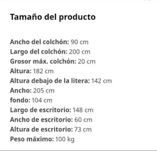 Cama alta Ikea Stuva