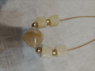 Collana Beige e Oro