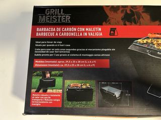 Barbecue a carbonella Meister Grill con custodia