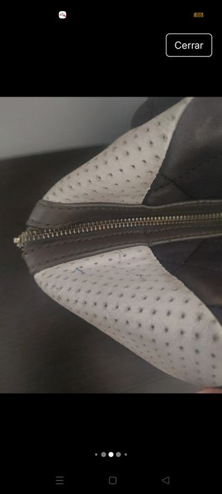 Bolso Purificación García Cuero Marrón y Beige