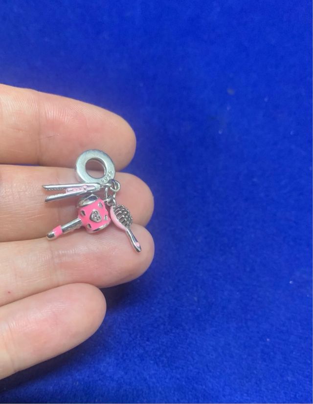 Charm Peluquera Secador Pulsera Pandora o collar