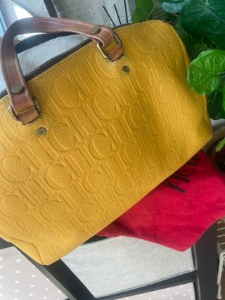 Bolso Carolina Herrera Andy 10 Amarillo mostaza 