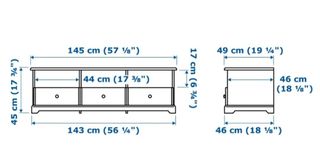 Mueble TV Ikea Liatorp Blanco