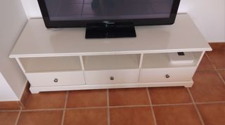 Mueble TV Ikea Liatorp Blanco