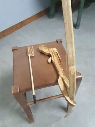 Ballesta artesanal de madera