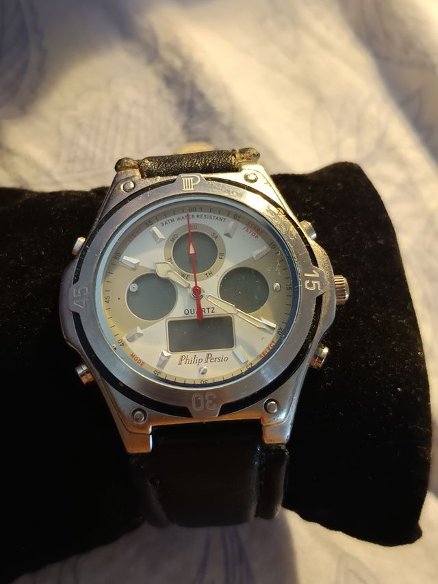 Orologio Philip Persio in argento e nero