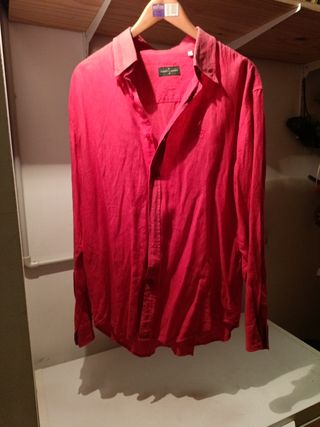 Camisa Lino Roberto Verino Roja