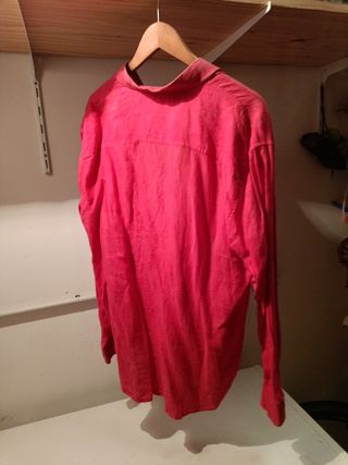 Camisa Lino Roberto Verino Roja