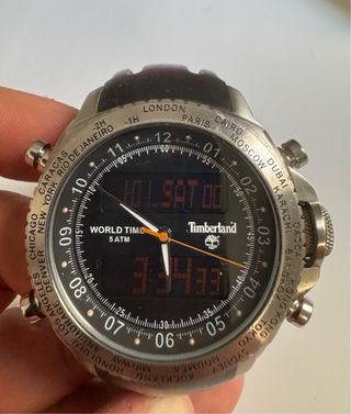 Reloj Timberland Dual Negro y Plateado