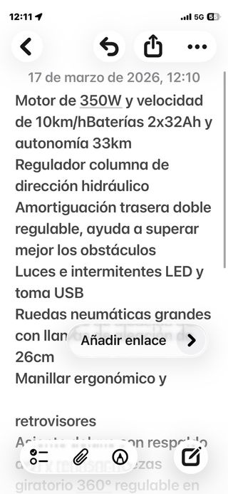 Moto para personas con movilidad reducida