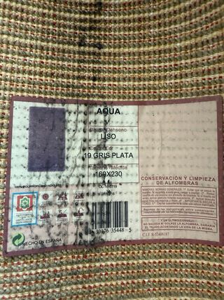 Alfombra gris plata 160x230