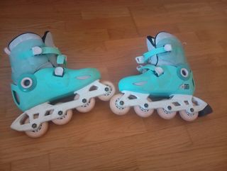 Patines en línea Decathlon color turquesa