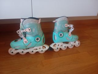 Patines en línea Decathlon color turquesa
