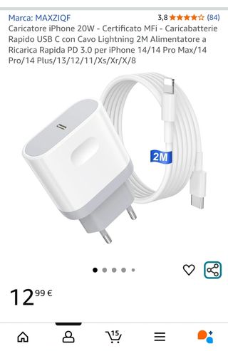 Caricatore Rapido iPhone 20W PD