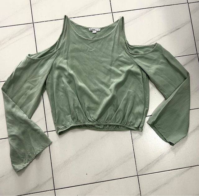 Camiseta Subdued Talla Única Hombros Descubiertos