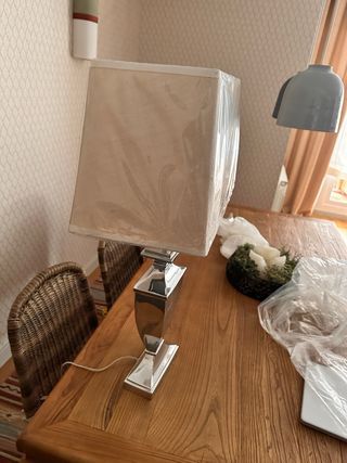 Lámpara de mesa Becara Plata