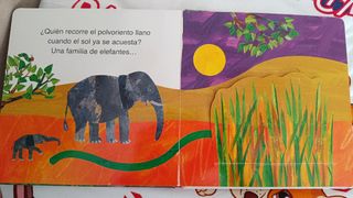 La pequeña oruga glotona juega al escondite con...